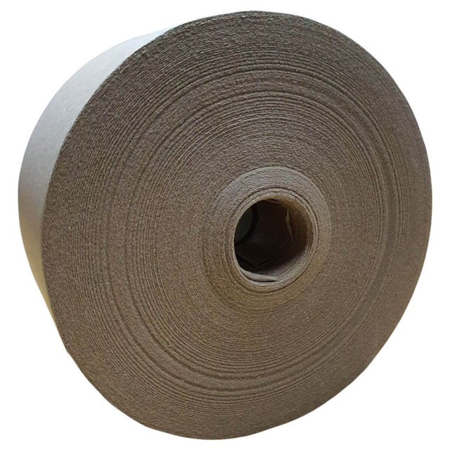 Roll of GoGreen water-activated kraft paper tape, 72mm x 135 meters, showing eco-friendly, recyclable material.