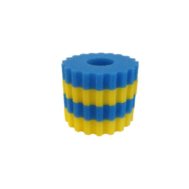 Grech Pond Bio Pressure Filter Replacement Sponge in blue and yellow, essential for clean pond water filtration.