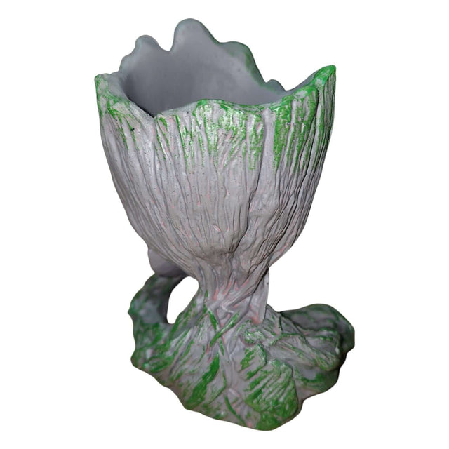 Groot flower pot head ornament, perfect for succulents or as a cute pen holder, measuring 11x8x13cm. Ideal for collectors.