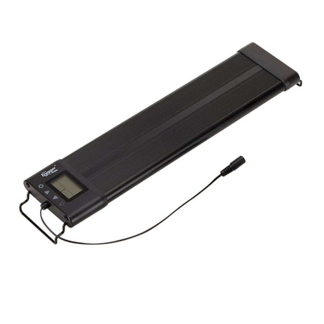 Hygger Aquarium Programmable LED Light with multi-color settings and digital controls for customized aquarium illumination.