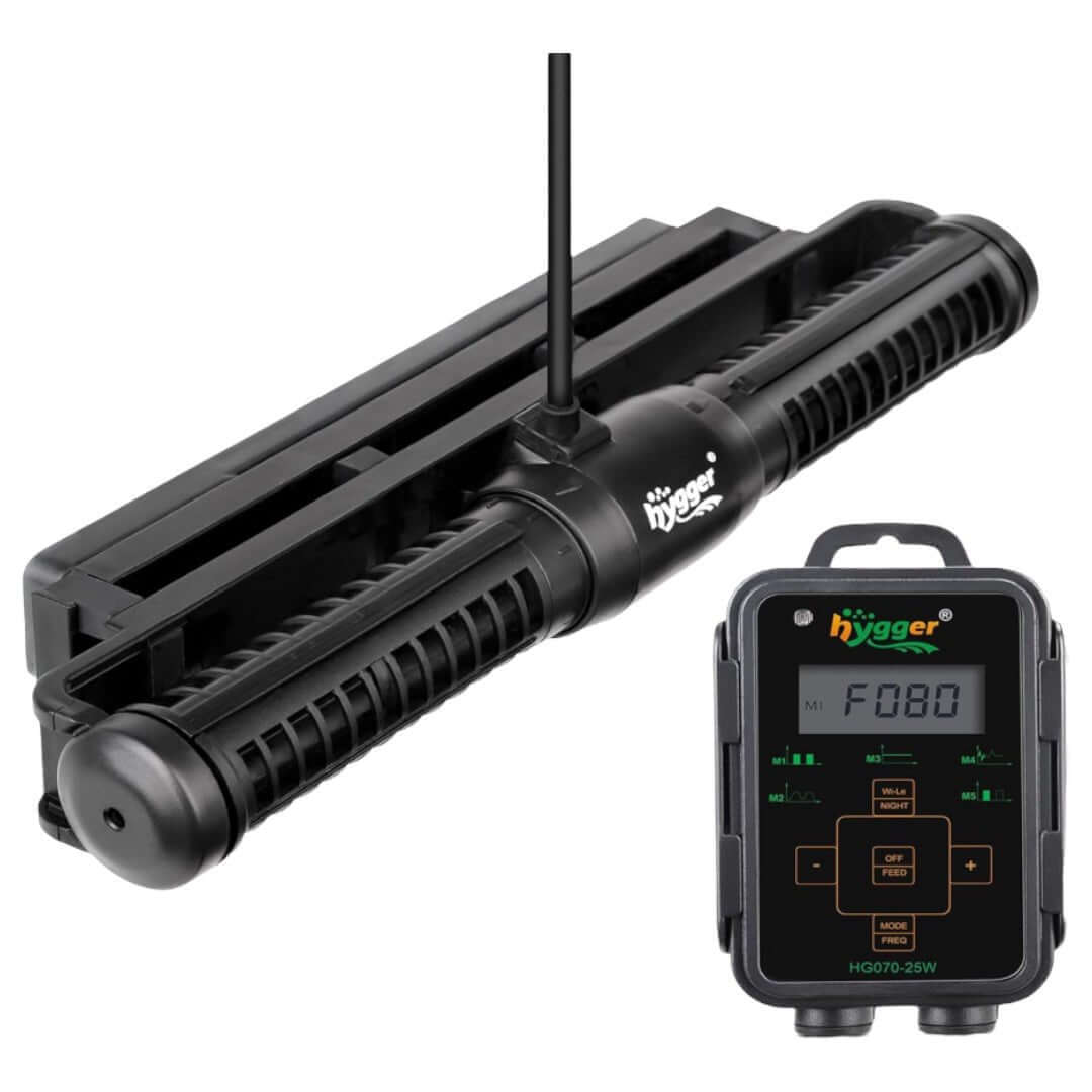 Hygger Cross Flow Wave Maker with control module for creating natural aquatic flow in aquariums.