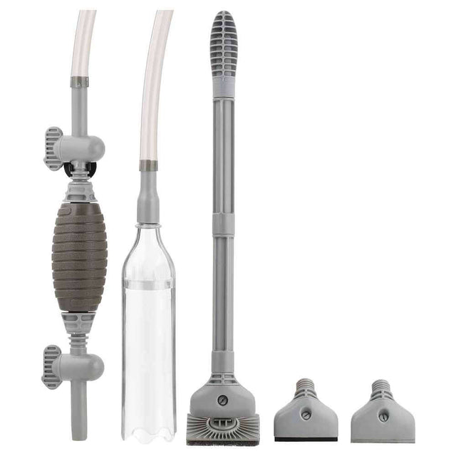 Ista All-in-One Maintenance Set featuring siphon, vacuum cleaner, and accessories for effective aquarium cleaning.