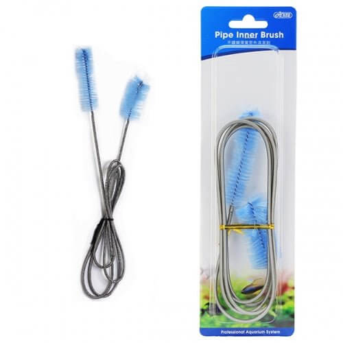 Ista Hose Pipe Brush for cleaning pipes, featuring stainless steel spring and double-ended design for effective use.