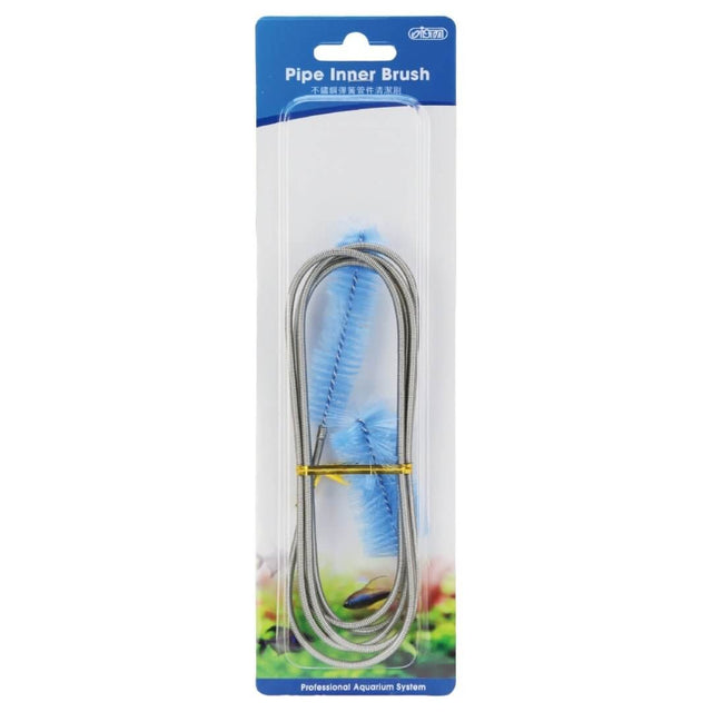 ISTA Hose Pipe Brush with stainless steel spring, double-ended design for cleaning pipes and glass tubes between 15-35mm.