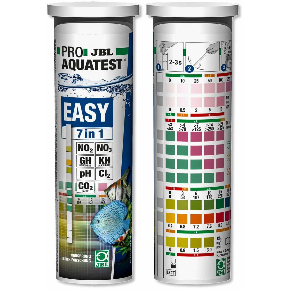 JBL Pro Aqua EasyTest 7 in 1 - Test strips for quick testing Jungle Aquatics Pet