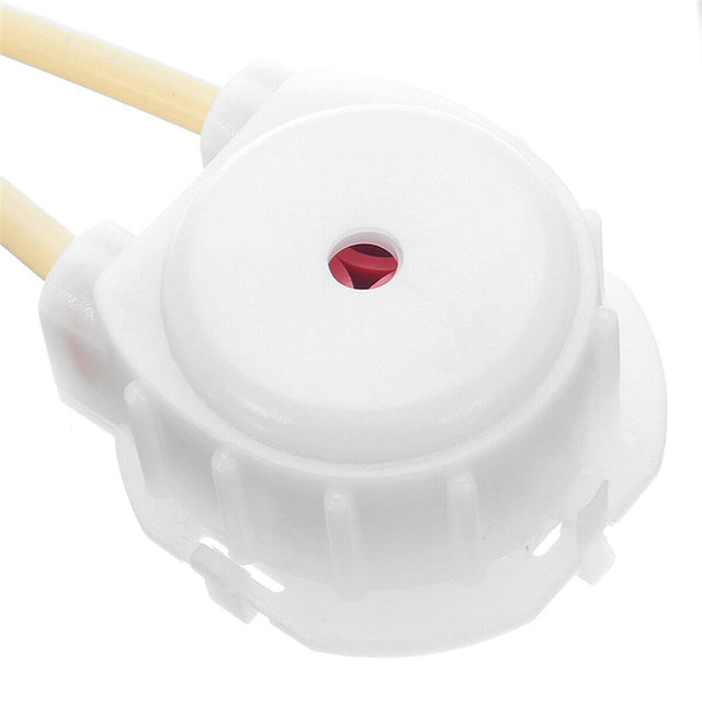 Jebao 3.4 WiFi dosing pump head showing compact design and tubing connections.