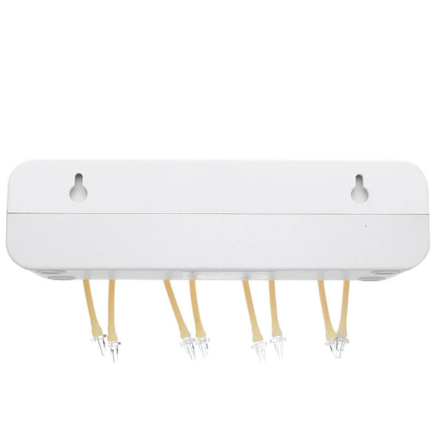 Top view of Jebao 3.4 WiFi dosing pump with tubing connections for precise additive dosing.