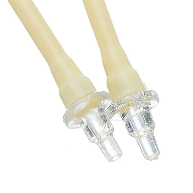 close-up of Jebao WiFi dosing pump tubing with clear connectors, showcasing sleek and compact design