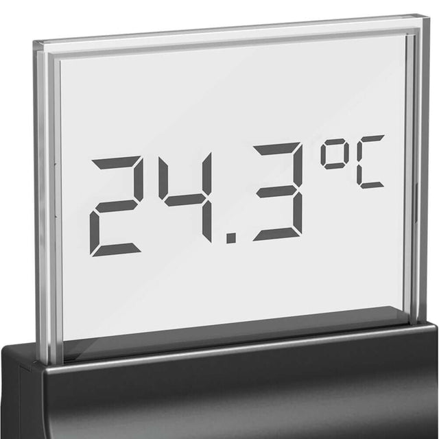Juwel Digital Thermometer 3.0 displaying 24.3°C water temperature, designed for easy reading in aquariums.