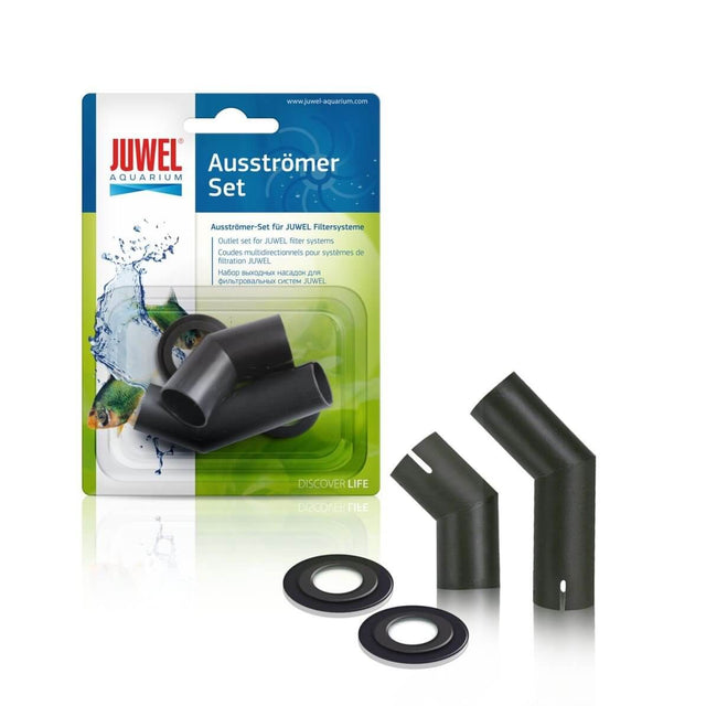 Juwel Diversion Nozzle Set for aquariums, featuring multiple nozzles and packaging design for optimal water flow alignment.