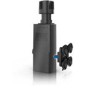 Juwel EccoSkim surface skimmer showcasing compact design and adjustable suction for aquariums.