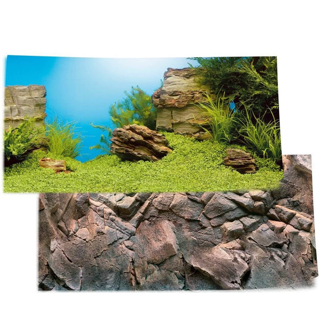 Juwel Poster 1 Background featuring underwater landscape and rock theme, ideal for aquarium decoration.