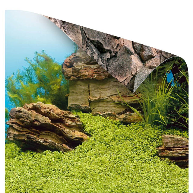 Juwel Poster 1 background showcasing underwater landscape and rock theme for aquarium decoration.