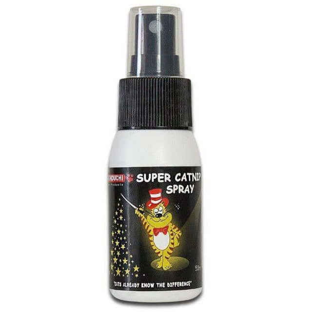 Kunduchi Super Catnip Spray 50ml bottle, ideal for enhancing play and reducing anxiety in cats.