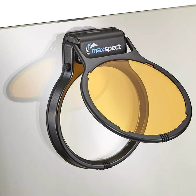 Maxspect snap-on filter lenses for reef magnifier, designed for color-accurate coral photography and easy use.