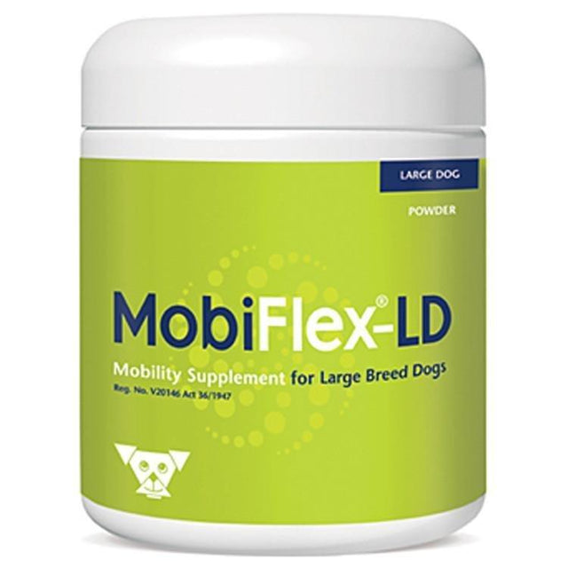 MobiFlex-LD Mobility Supplement for Large Dogs 250g container, designed to enhance joint health for large breeds.
