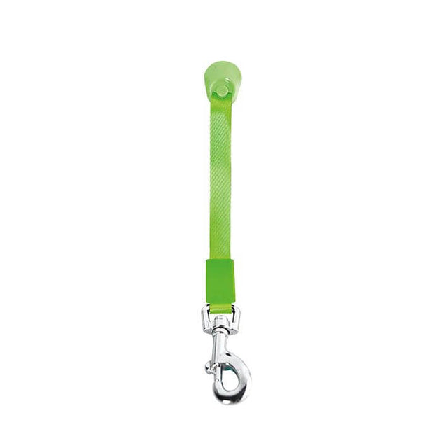 M-Pets Liberty dog retractable leash in vibrant green, featuring a soft grip handle and strong traction tape.