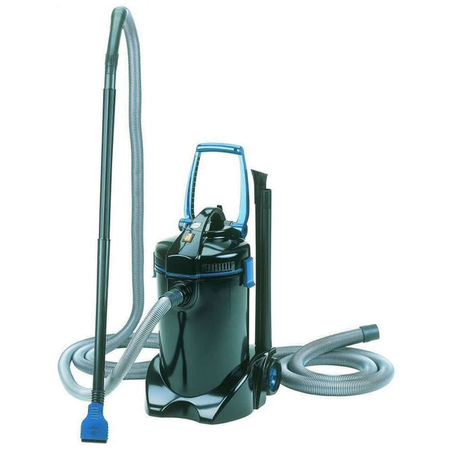 Oase Pondovac 4 Pond and Pool Vacuum Cleaner with hose and accessories for effective water cleaning.