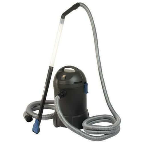 Oase Pondovac Classic Pond and Pool Vacuum Cleaner with hose and nozzle for efficient sludge removal.