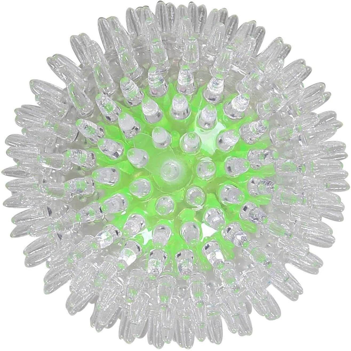 Flash Bouncer Ball Small with light-up feature, designed for dogs, featuring durable material and unique bouncy texture.