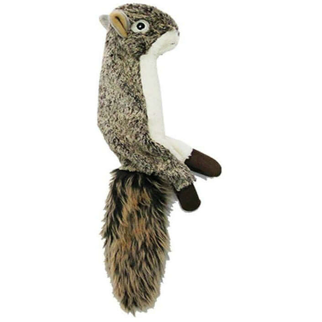 Pawise Stuffless Squirrel small plush toy with squeaker, perfect for long-lasting fun for your dog, 35cm size.
