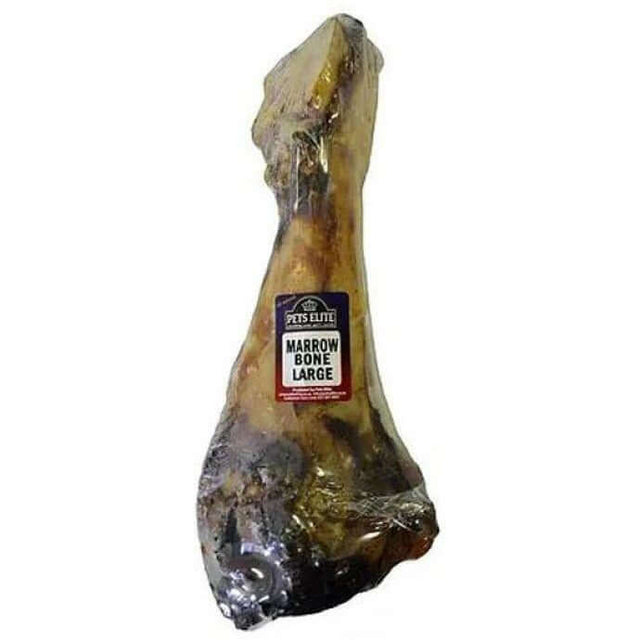 Pets Elite Smoked Marrow Bone, large dog treat, healthy, raw, no artificial additives for dental health.