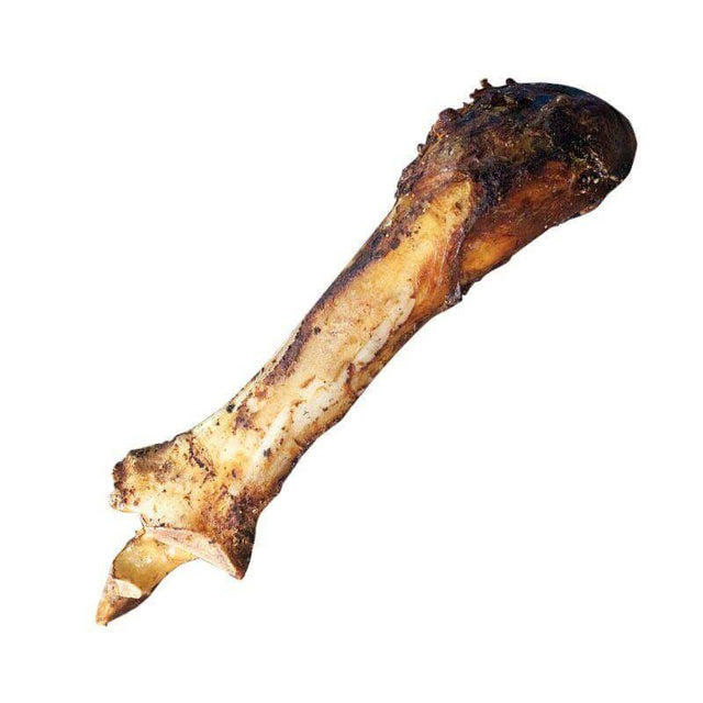 Smoked marrow bone for dogs, healthy chew treat promoting dental health and muscle exercise.