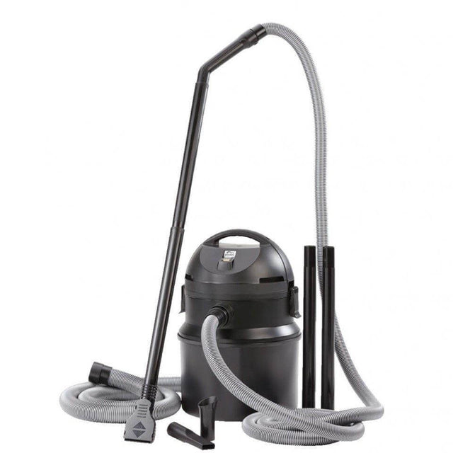 Pontec Pondomatic Pond and Pool Vacuum Cleaner with suction hose and nozzles for effective sludge removal.
