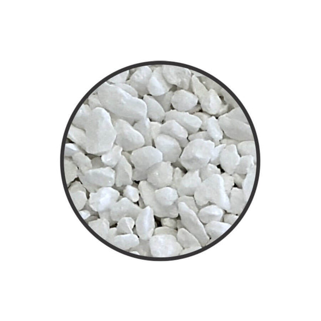 Premium aquarium white gravel, natural substrate for freshwater aquariums, enhances beauty and easy maintenance.
