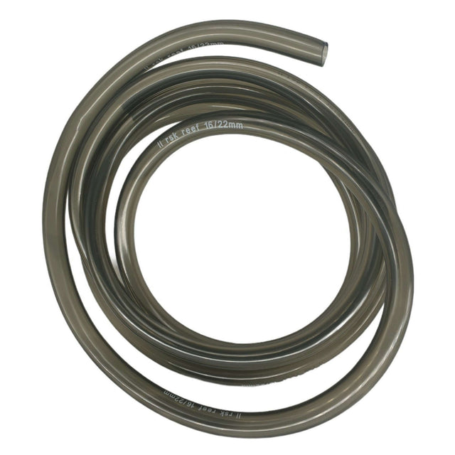 PVC hose tubing coiled, ideal for aquariums and ponds, flexible and customizable, sold per meter.