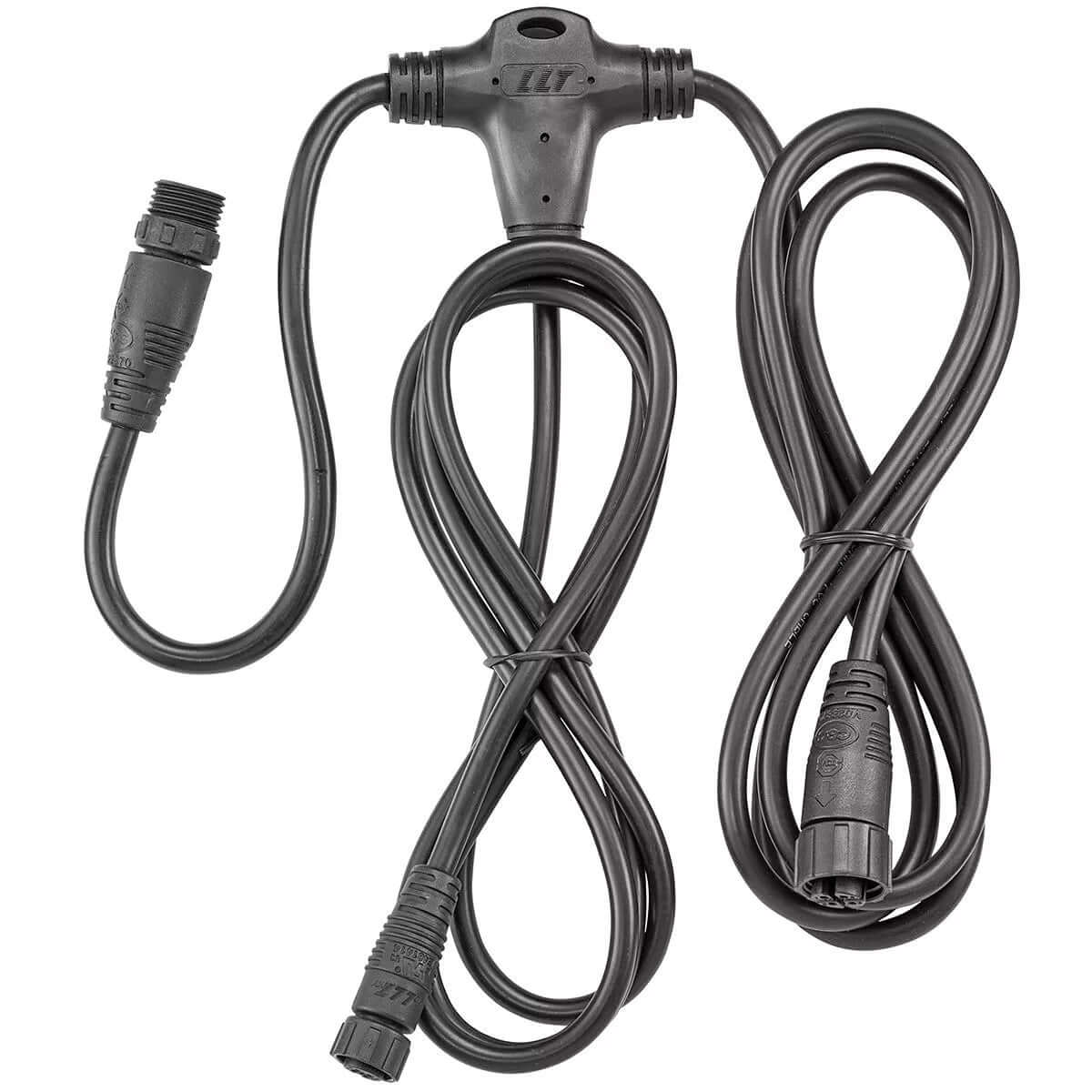 Red Sea Reefer DC protein skimmer power cord and connectors with Y-splitter for efficient operation.