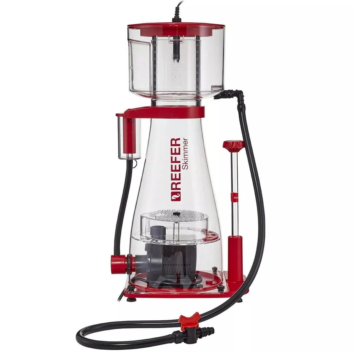 Red Sea Reefer DC Protein Skimmer with self-leveling technology and Sicce pump for efficient and quiet operation.