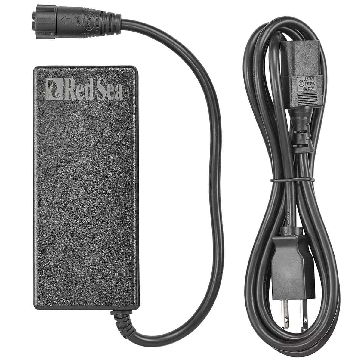 Red Sea ReefRun controller power supply and cord, designed for reliable DC pump operation in aquariums.