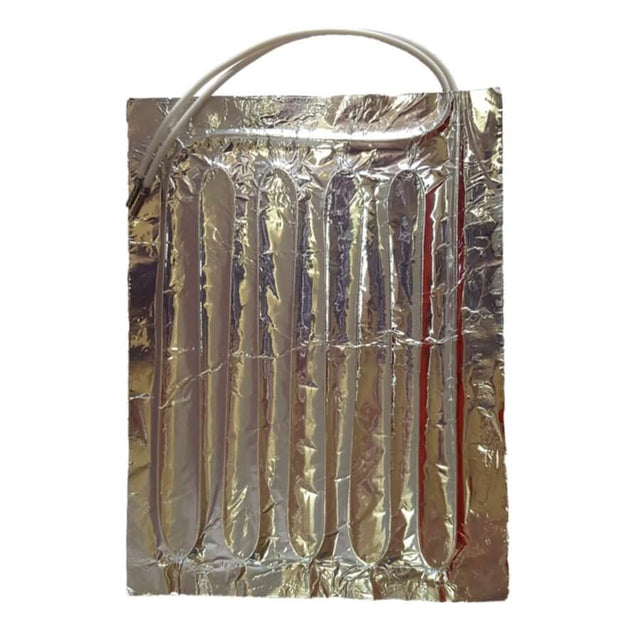 Reptile heating pad with multiple heating strips, designed for optimal warmth and comfort for reptiles.