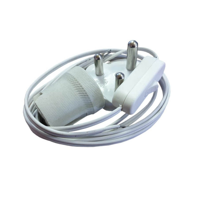 Reptile Spotlight Connector Set featuring a wired plug and switch, designed for connecting reptile spot lamps.