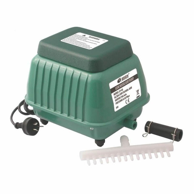 Resun LP-60 High-Pressure Air Compressor for aquarium oxygen aeration and pond health.