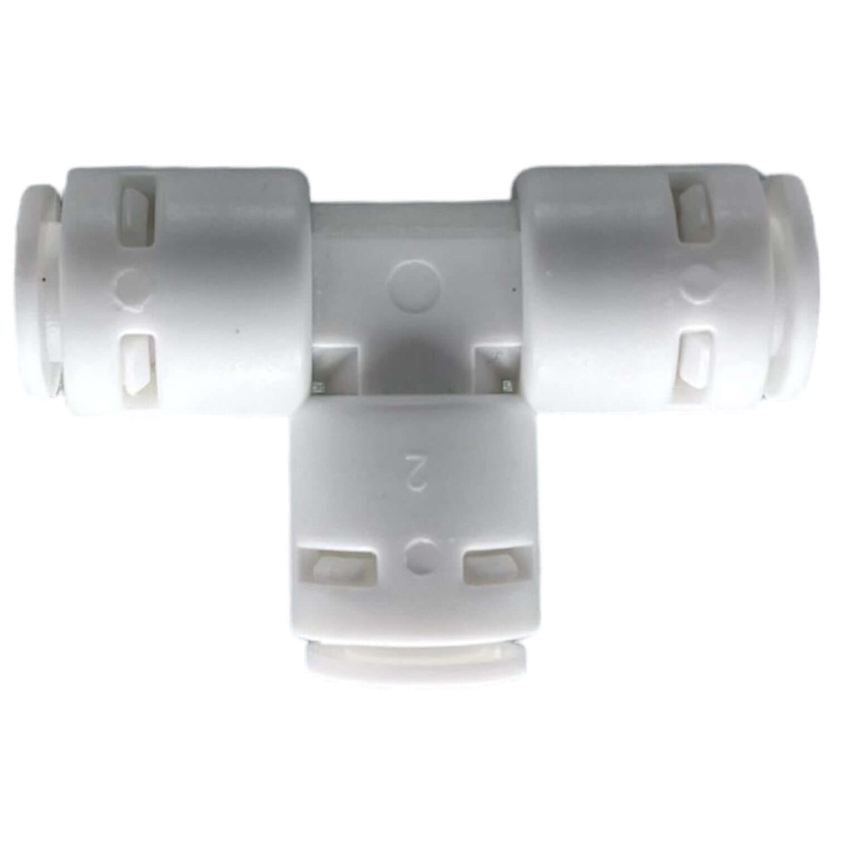 RO Three-side Tee fitting for RO units, designed for secure connections in water filtration systems.