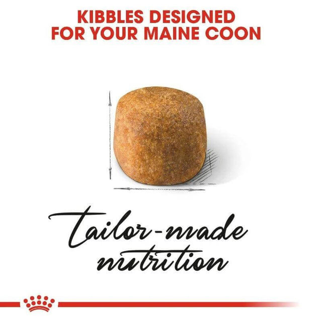 Kibble designed for Maine Coon cats, highlighting tailor-made nutrition for optimal health and well-being.