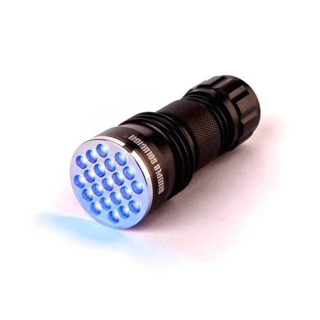 Simple Solution UV Spot Spotter HD UV LED urine detector with 21 powerful ultraviolet LEDs for detecting hidden pet stains.