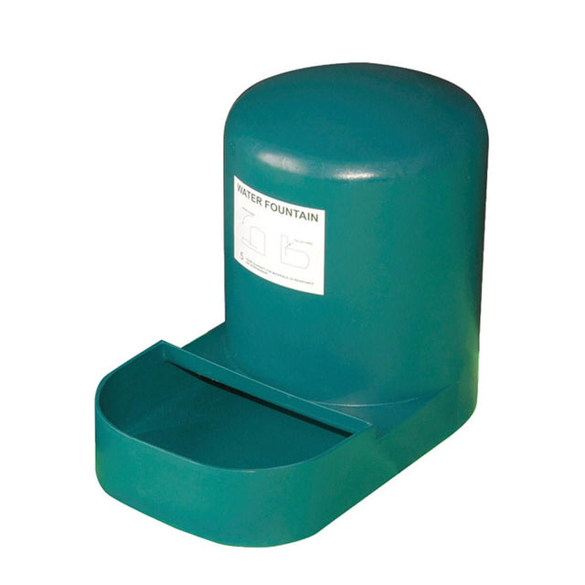 Sinvac Dog Water Fountain in green, durable plastic; holds 23 liters, UV resistant, ensures clean water for pets.
