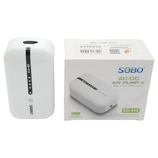 SOBO SB-418 AC/DC USB Chargeable Single Outlet Backup Air Pump - Buy Online - Jungle Aquatics