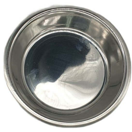 Durable stainless steel cat bowl with anti-skid design, perfect for feeding cats securely and stylishly.