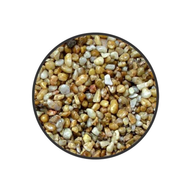 Tanganyika Mix Pebbles premium aquarium gravel in various natural colors for a vibrant aquarium bottom.