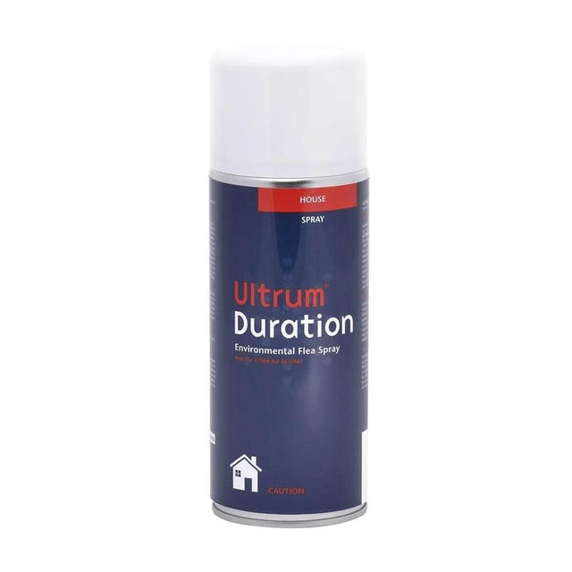 Ultrum Duration Aerosol Spray 350ml for long-lasting flea prevention in homes and environments.