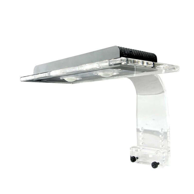 Zetlight Aqua ZA1201-Ai WiFi Marine LED light with clear mount and sleek design for aquariums.