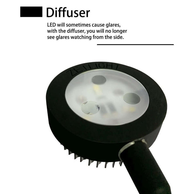 Zetlight diffuser for LED lighting, reducing glare for improved visibility in aquariums. Ideal for enhancing underwater light quality.