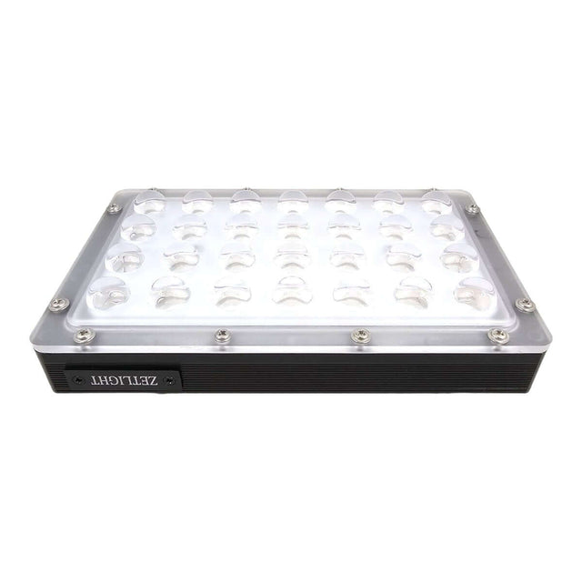 Zetlight E3 Series LED aquarium light with 28 high-brightness LEDs for tropical and marine reef growth.
