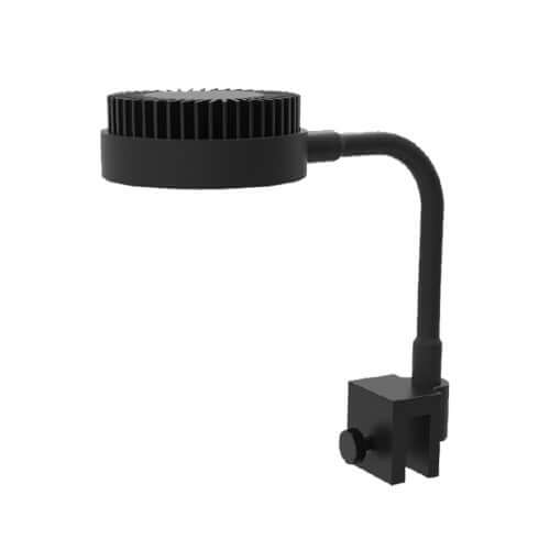 Zetlight ZN1050 Mini Tank Adjustable 3W LED light for aquariums with flex neck and heat sink.