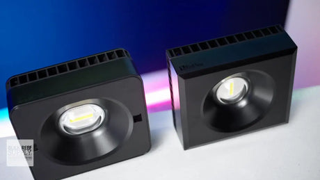 Two Red Sea G2 LED lights designed for enhancing reef aquarium illumination.