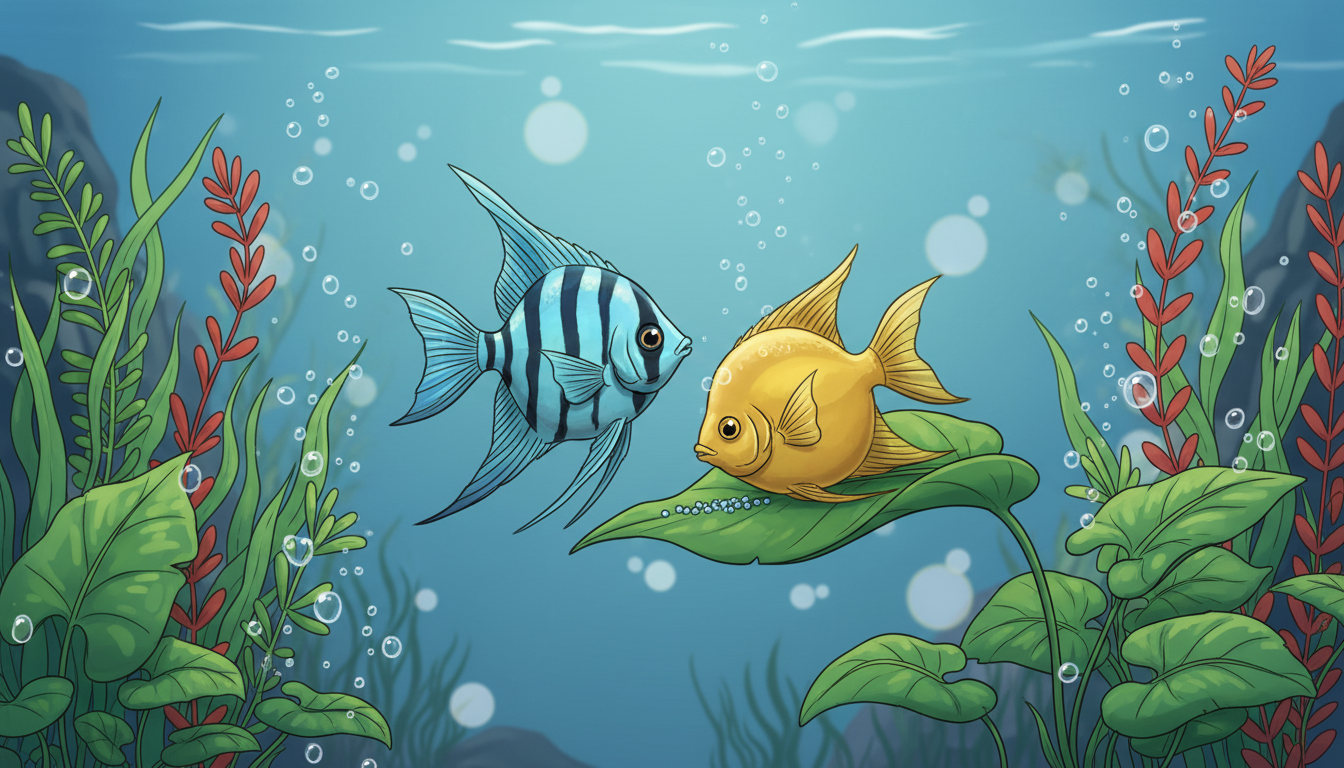 breeding angel fish